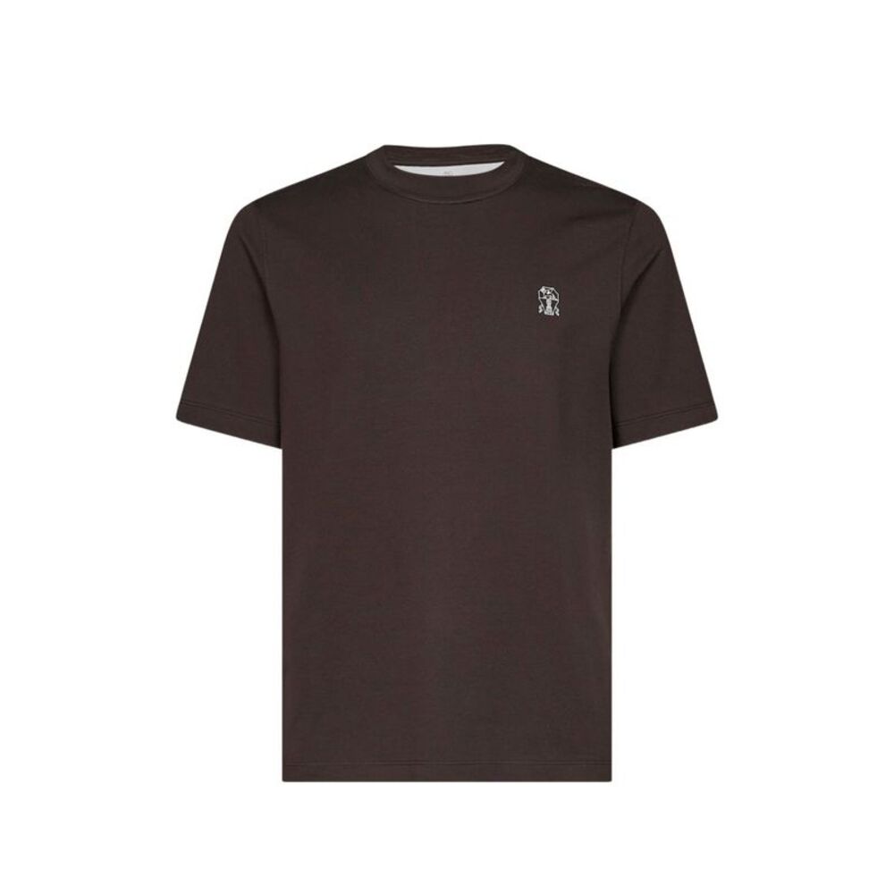 Brunello Cucinelli Men Logo Cotton T-Shirt
